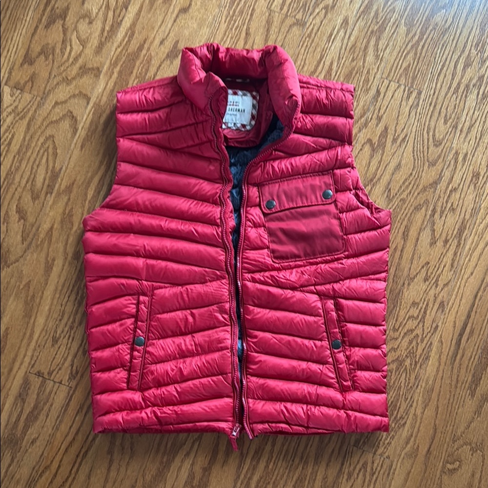 Ben Sherman Red Puffer Vest Small